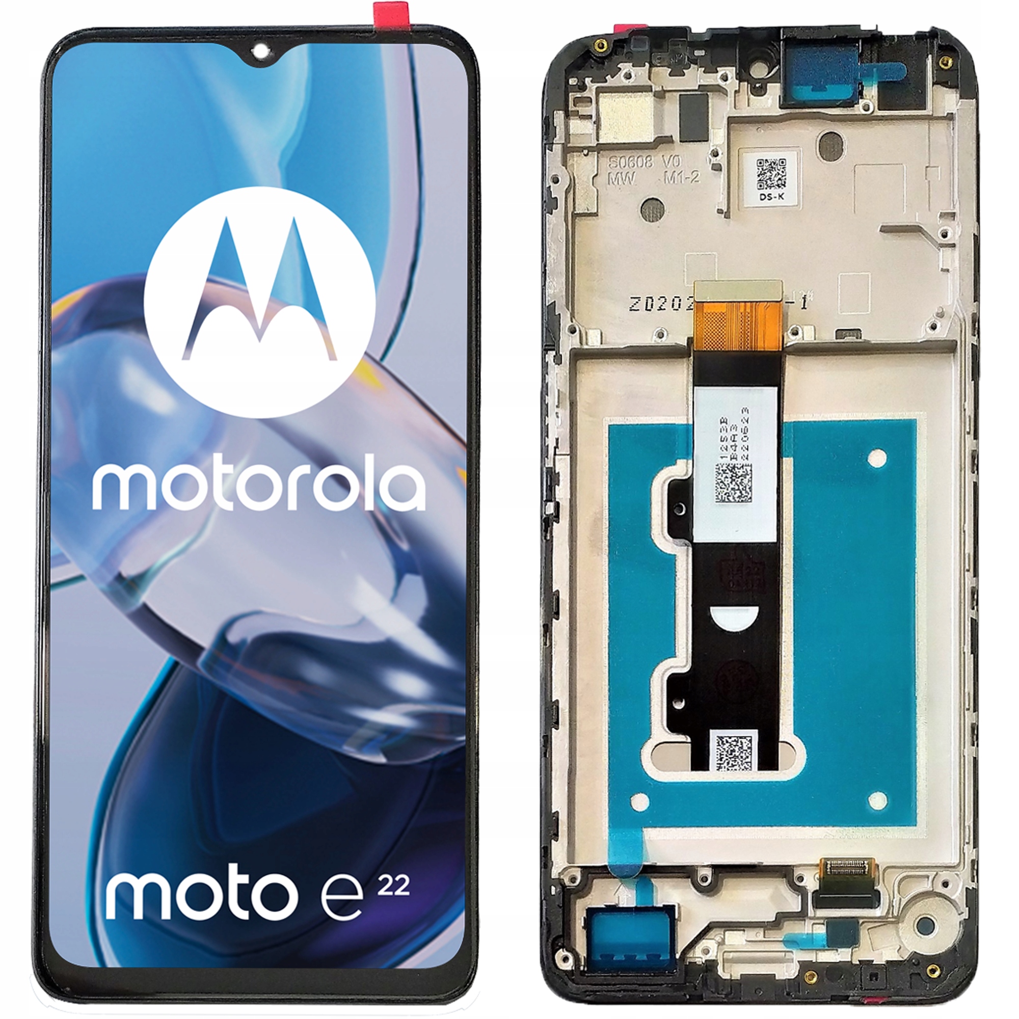

LCD Wyświetlacz do Motorola E22 Ramka
