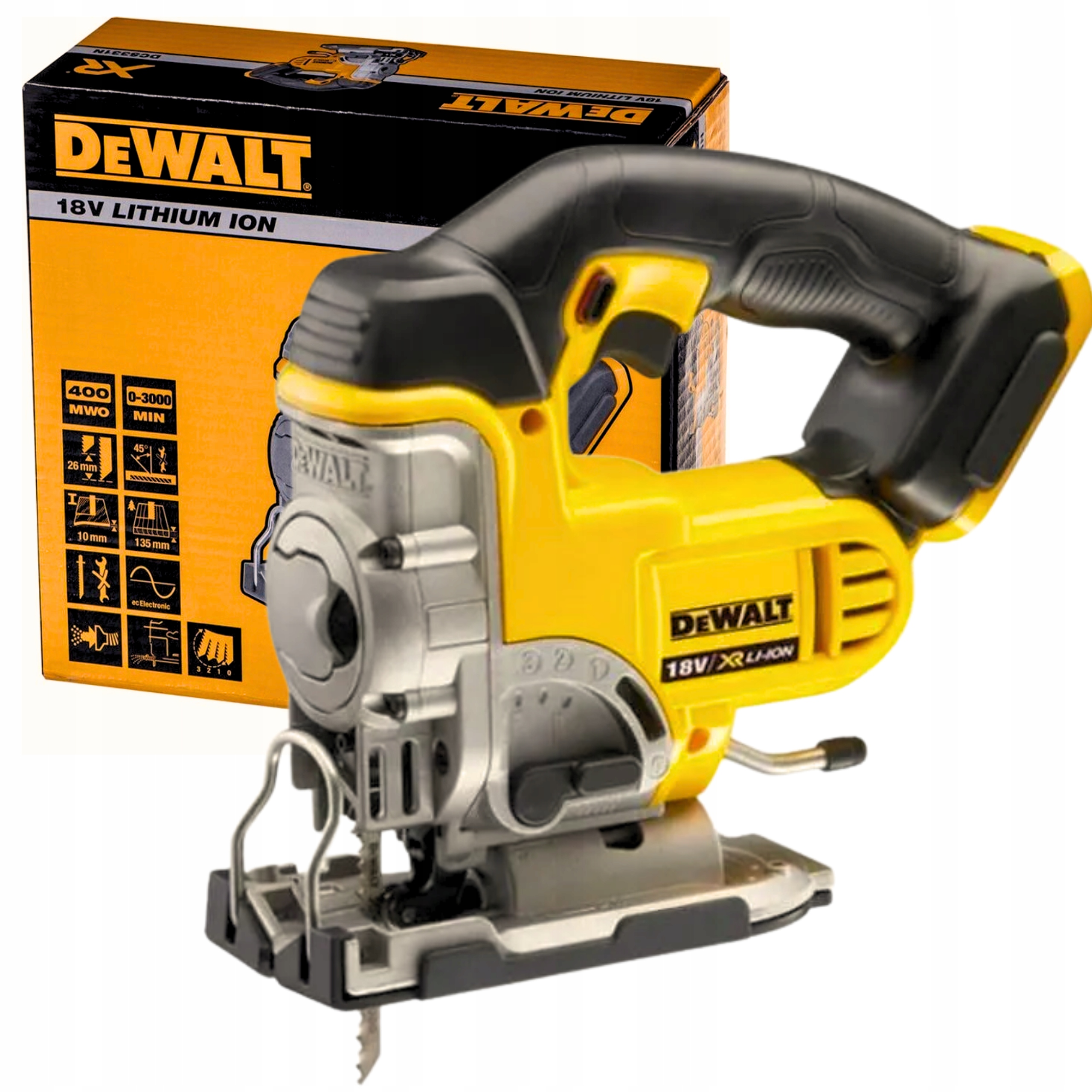 Wyrzynarka Akumulatorowa Basic 18V 135mm 400W DCS331N DeWALT Xr