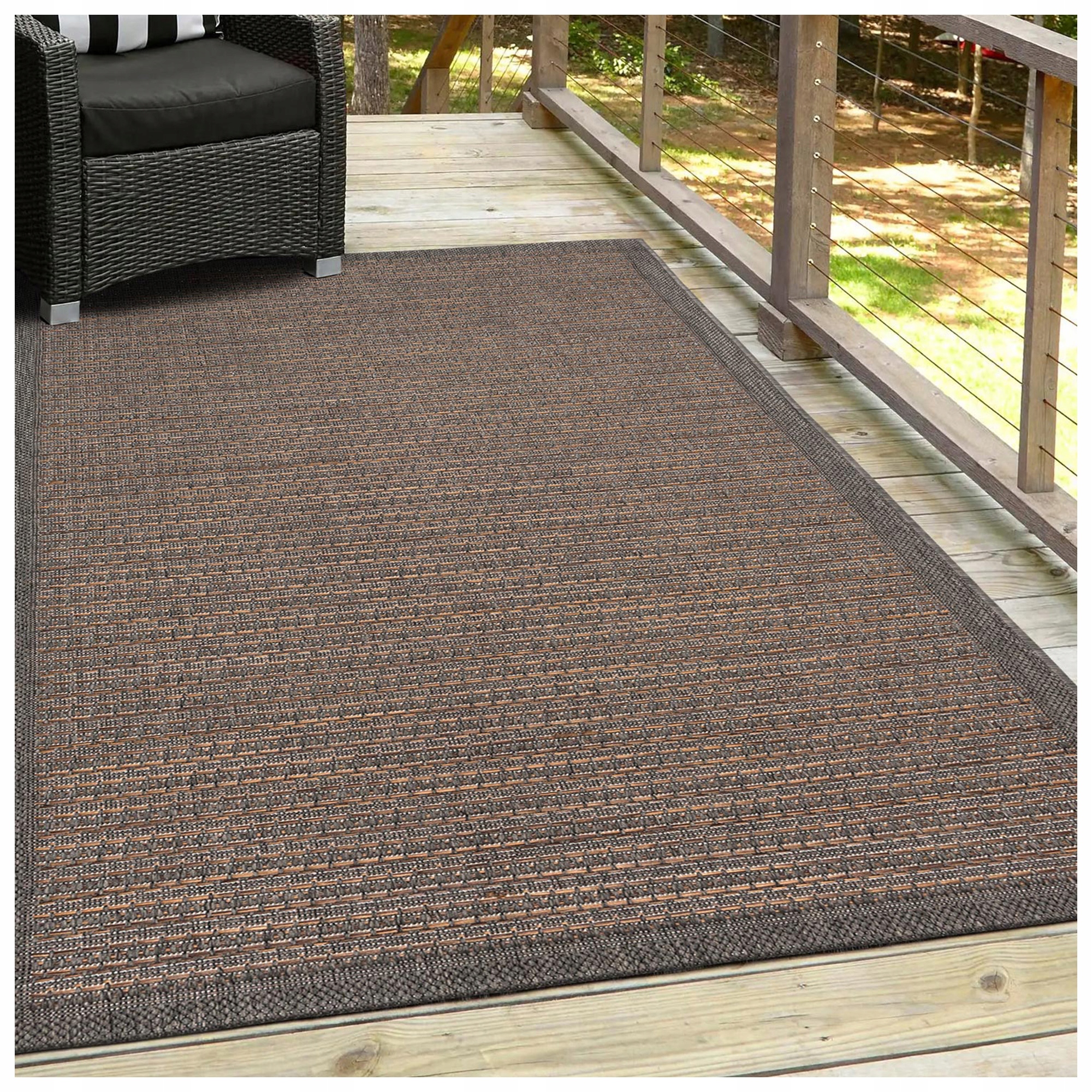 

Dywan sznurkowy płaskotkany taras brązowy 120x170