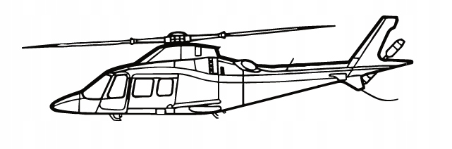 nástěnná dekorace Obraz Letadlo A109S