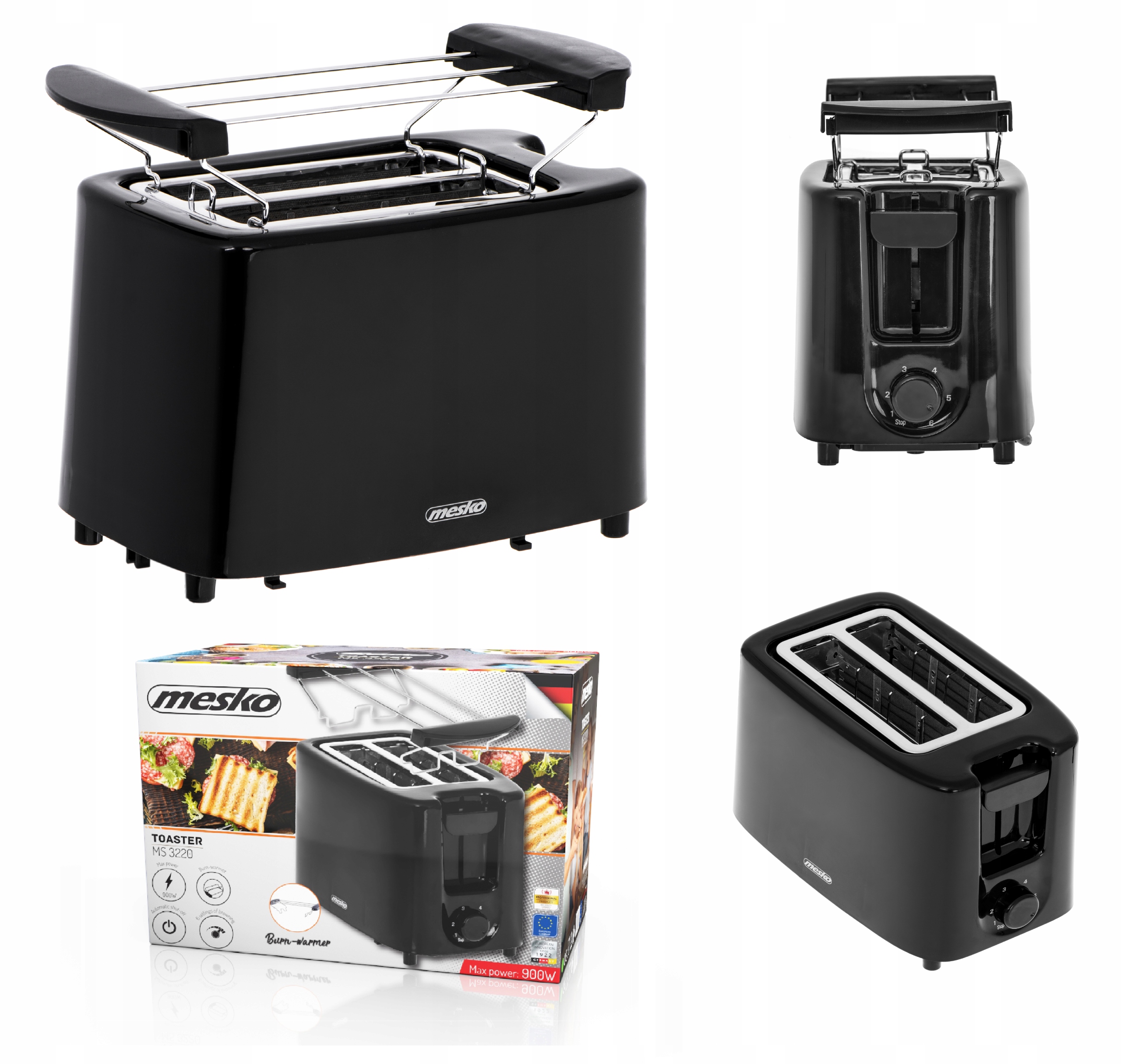 

Toster opiekacz do tostów grzanek Mesko 900W