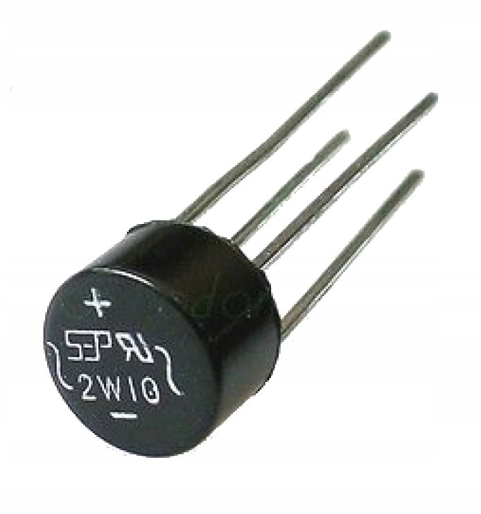 

2W10 okrągły Mostek Prostowniczy 2A 1000V mały