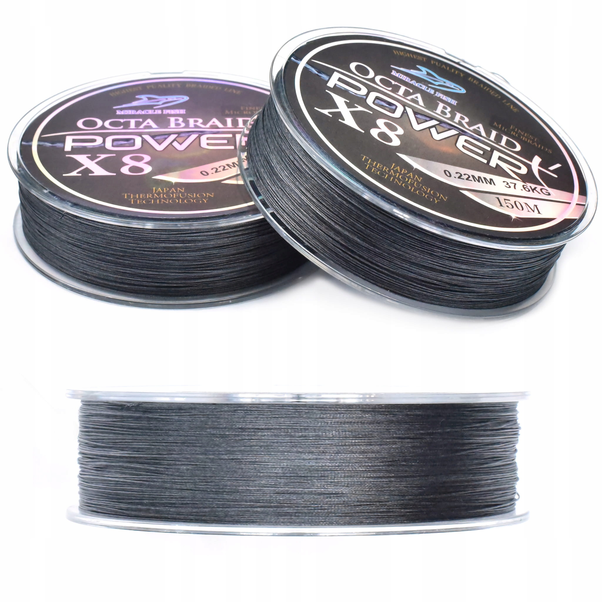 

Plecionka Octa Braid Power X8 Black 0,16mm 150m'