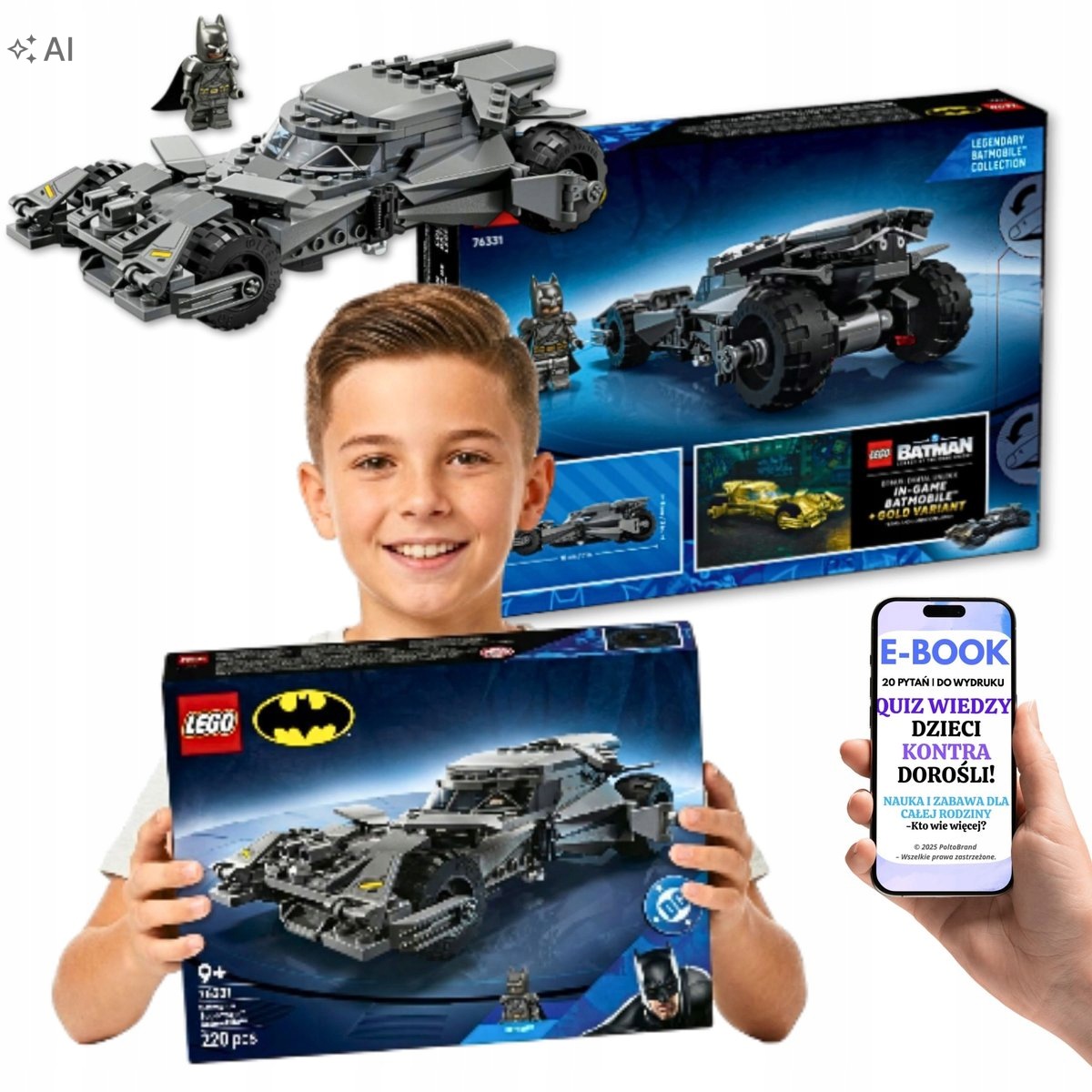 Lego Klocki Batmobil Batman Superman Dla Chłopca EBOOK-2