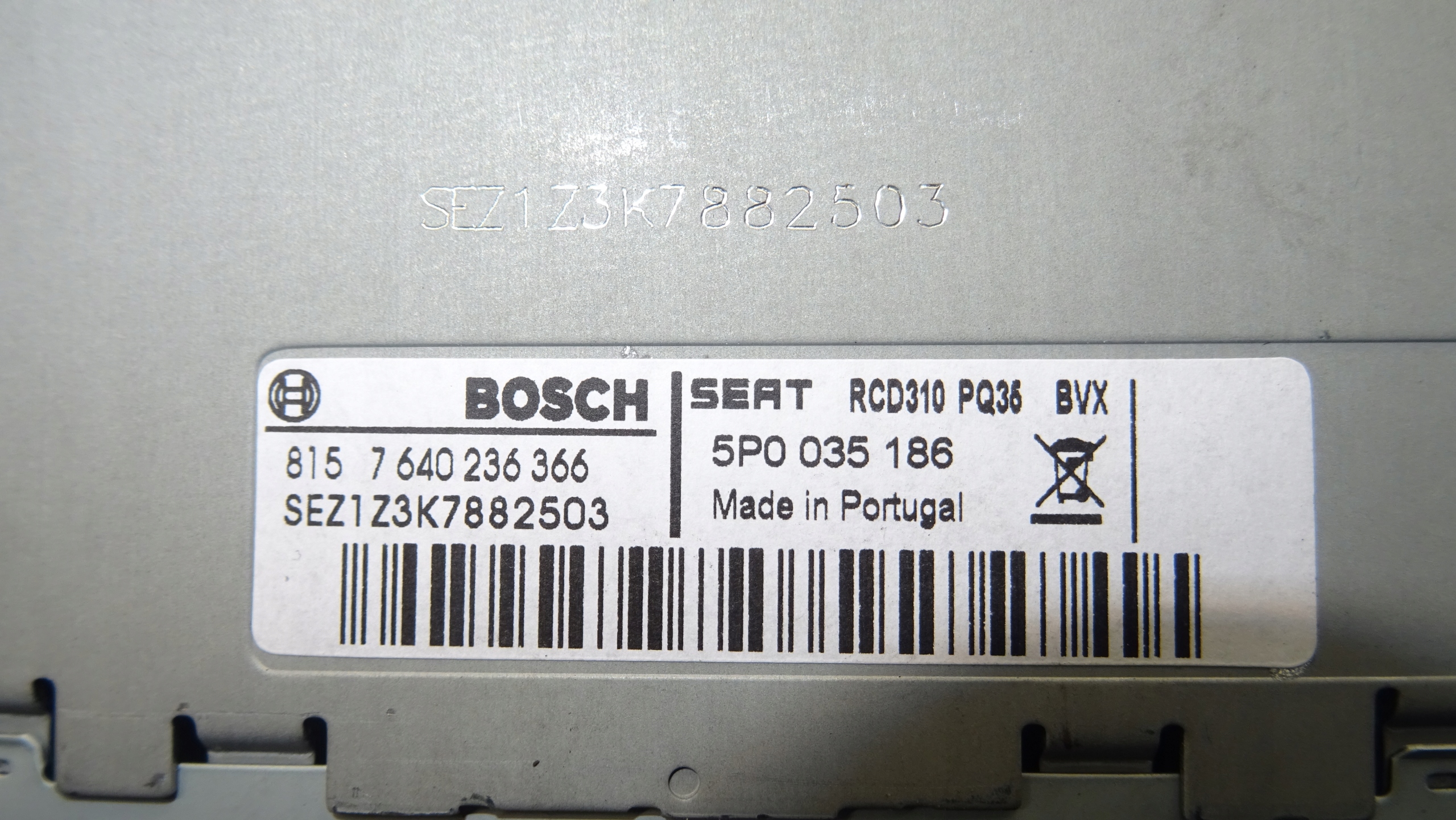 Seat Altea Radio 5P0035186