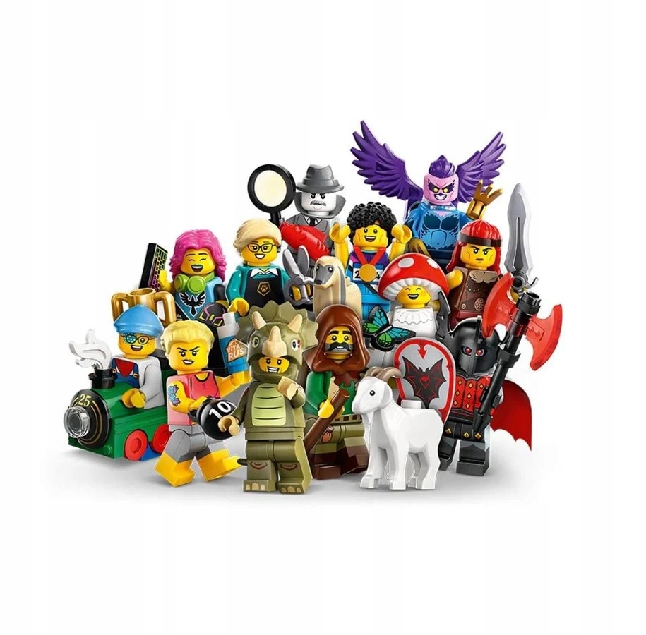 LEGO Minifigures seria 25 71045 Pasterz z Kozą Goatherd goat biała koza Marka LEGO