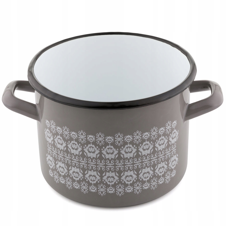 

Garnek Emaliowany Emalia Scandi Szary 16CM 2,5L