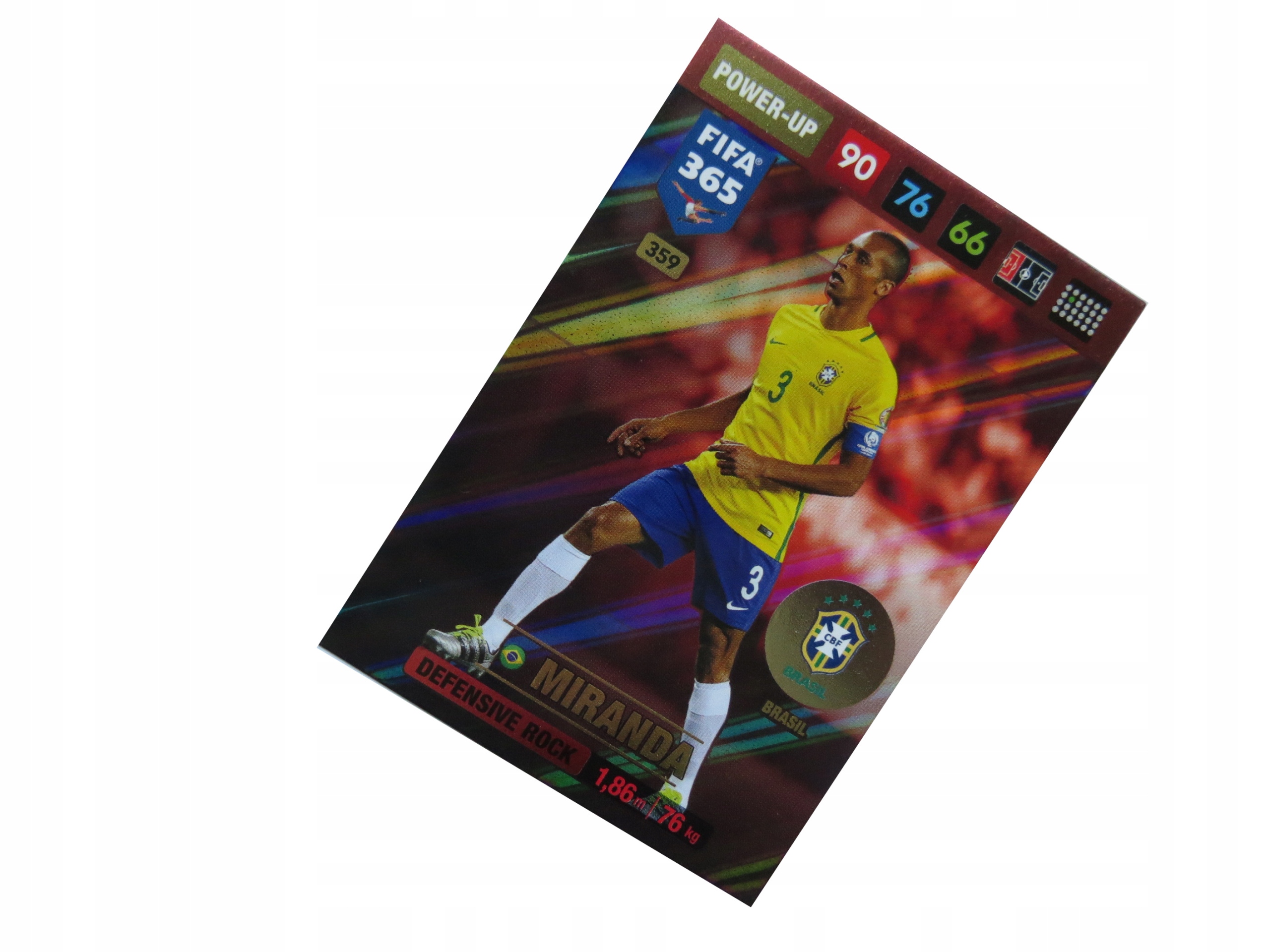Panini Fifa 365 2017 Karta Power-up Defensive Rock 359 Miranda Brazylia
