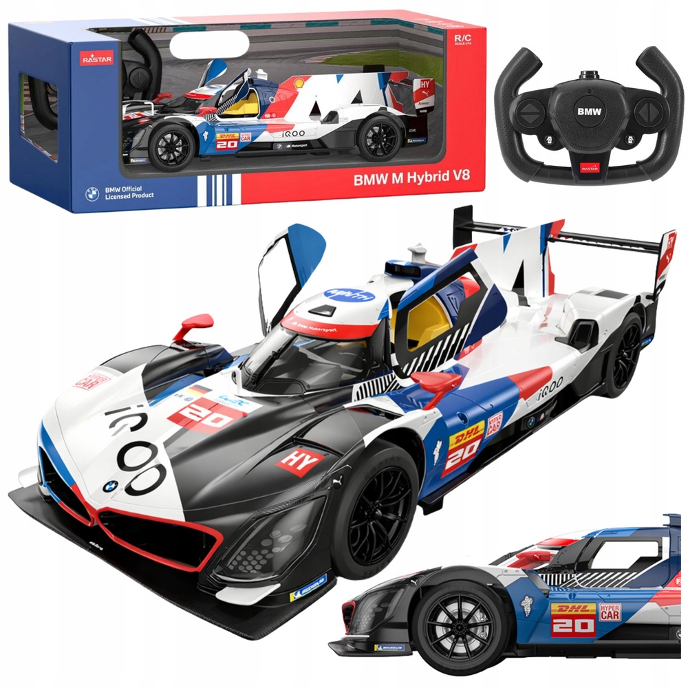 Závodní auto Bmw M Hybrid V8 Auto na dálkové ovládání Rc Rastar 1:14