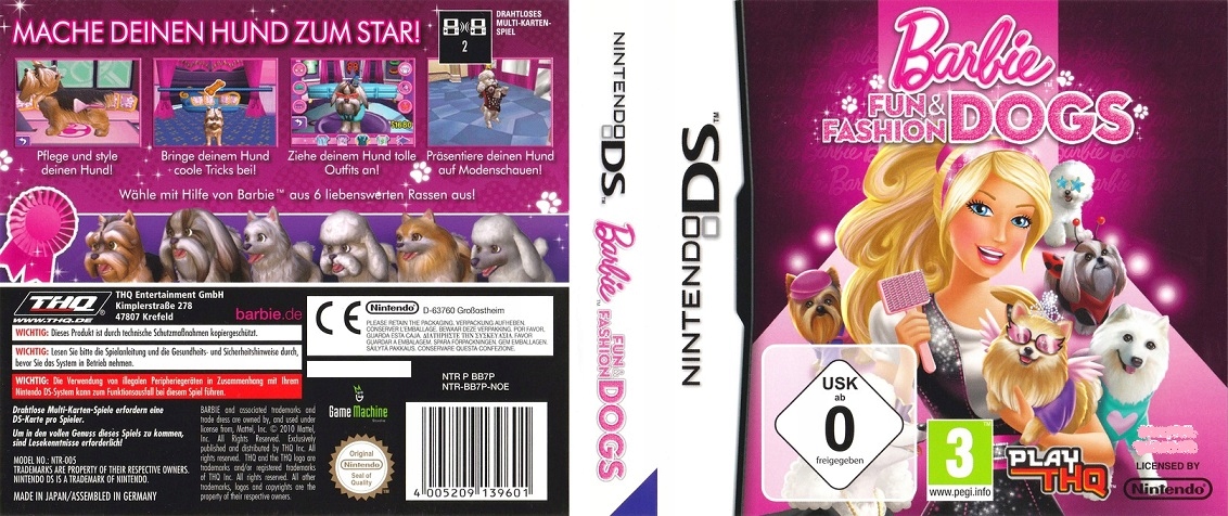 Barbie Groom and Glam Pups: Brasileiro compra cópia do raríssimo jogo de  Nintendo 3DS por US $ 1.600,00 - NintendoBoy