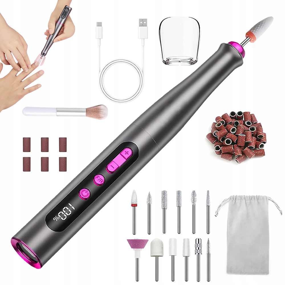 Přenosný Elektrický Pilník Na Nehty Směrová Leštička Na Nehty