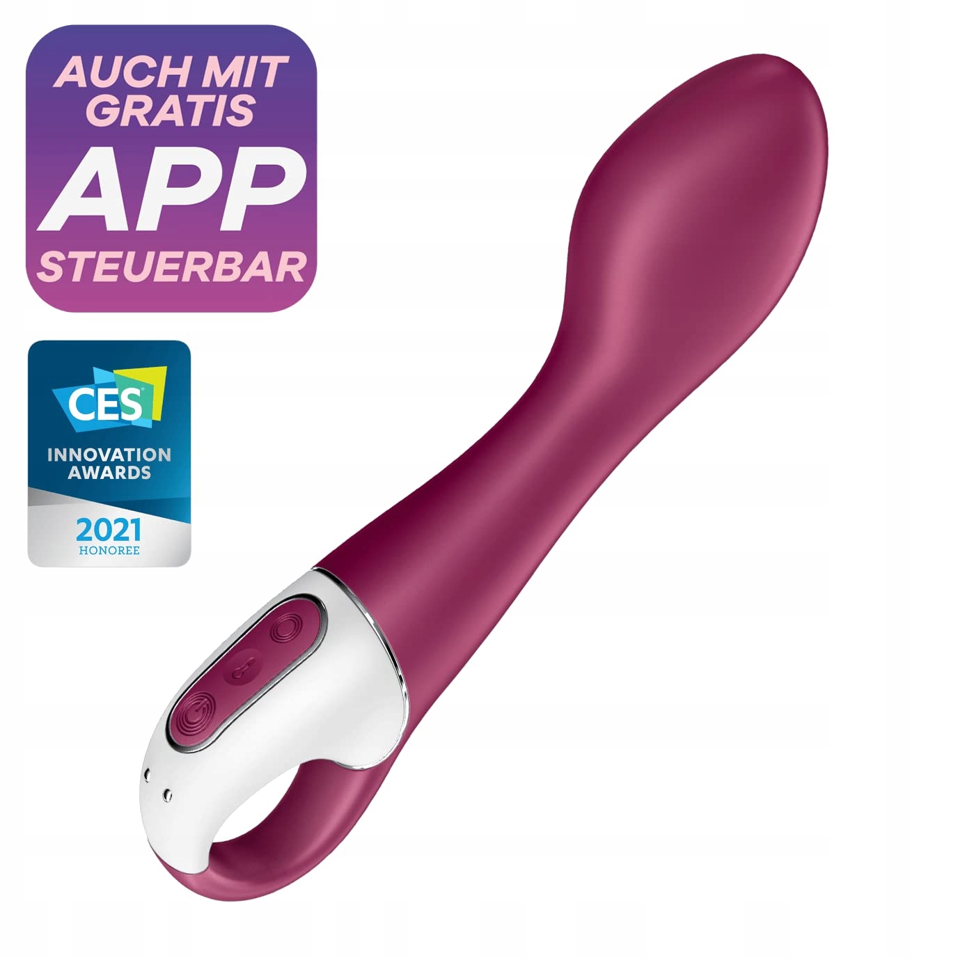 Satisfyer G-Spot Bluetooth 225cm Silicone Heat Function App — miniatura 2