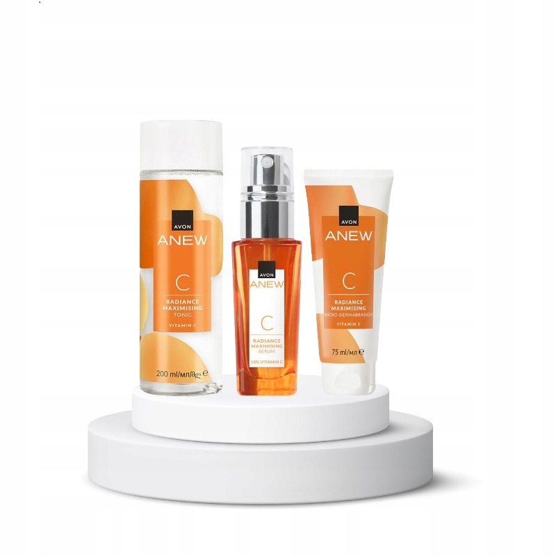 Zestaw kosmetyków Mikrodermabrazja Avon Anew Radiance 3w1
