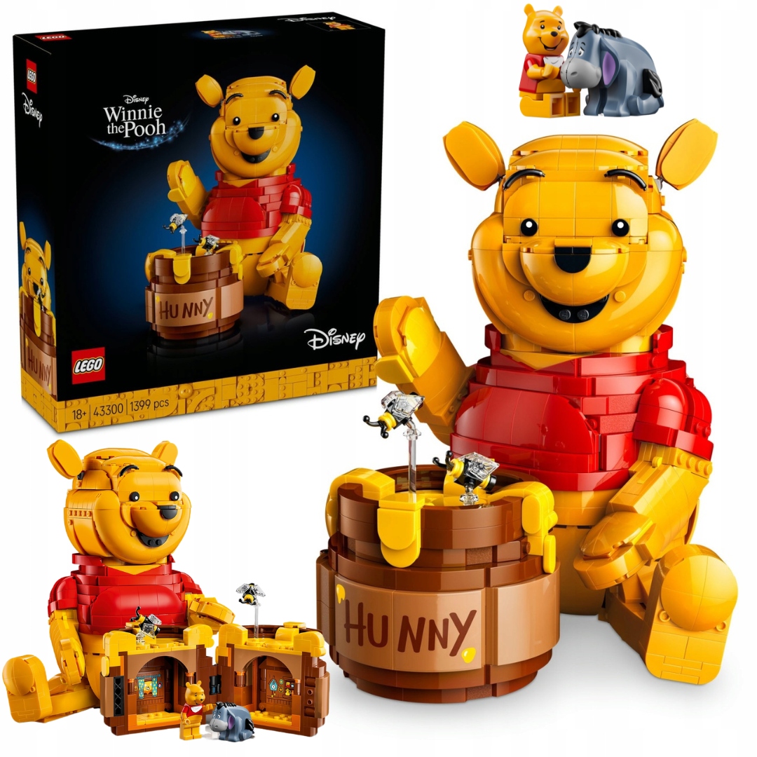 Lego Disney 43300 medvídek Pú Sběratelská figurka 18+ 1399 dílků