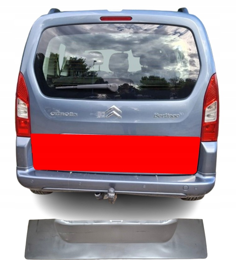 Citroen Berlingo 2008 2018 Kryt zadních dveří víka zavazadlového prostoru