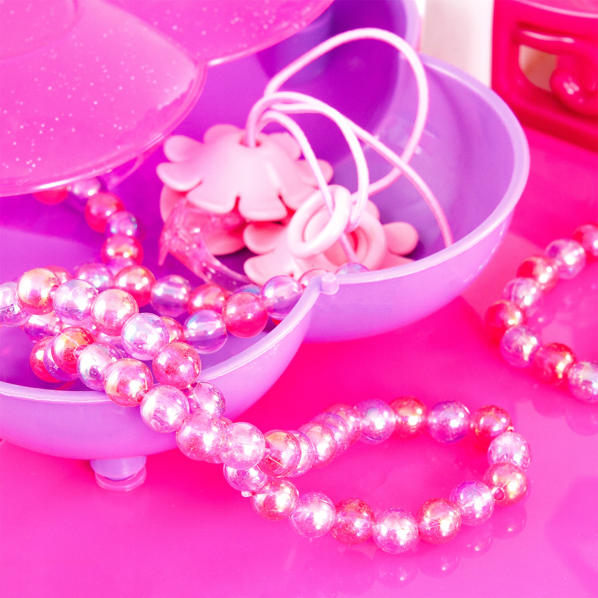 DUŻA TOALETKA STOLIK AKCESORIA ŚWIATŁO SUSZARKA Wysokość produktu 64.5 cm