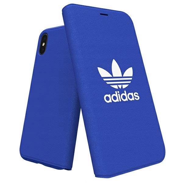 Etui Adidas Booklet Canvas do iPhone X/Xs Niebieskie 30279