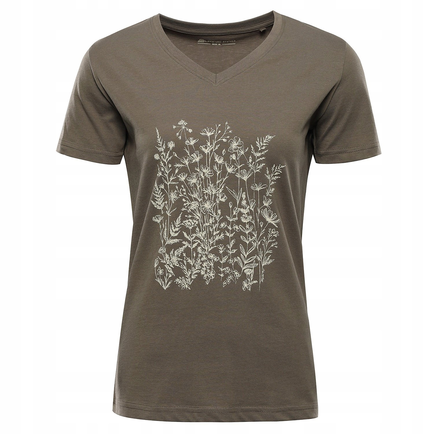 Koszulka damska bawełniana Alpine Pro Dorena k.brązowy r.XL