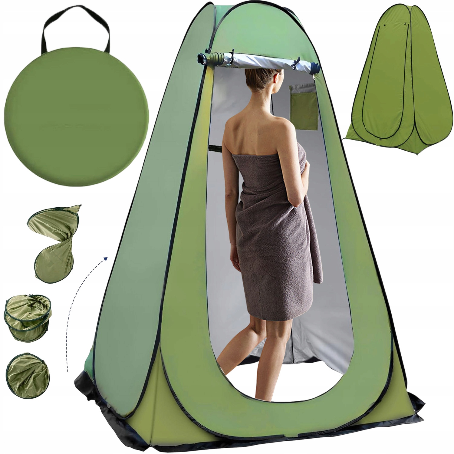 Stan Turistická Šatna Přenosná Toaleta Pro Kempování Pláž Pop-up