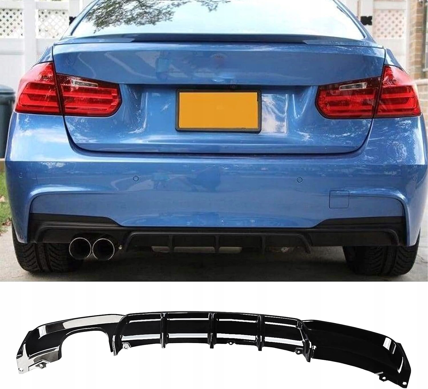 !! Wyprzedaż Dyfuzor BMW 3 F30 F31 MPerformance Połysk Wyprzedaż !!