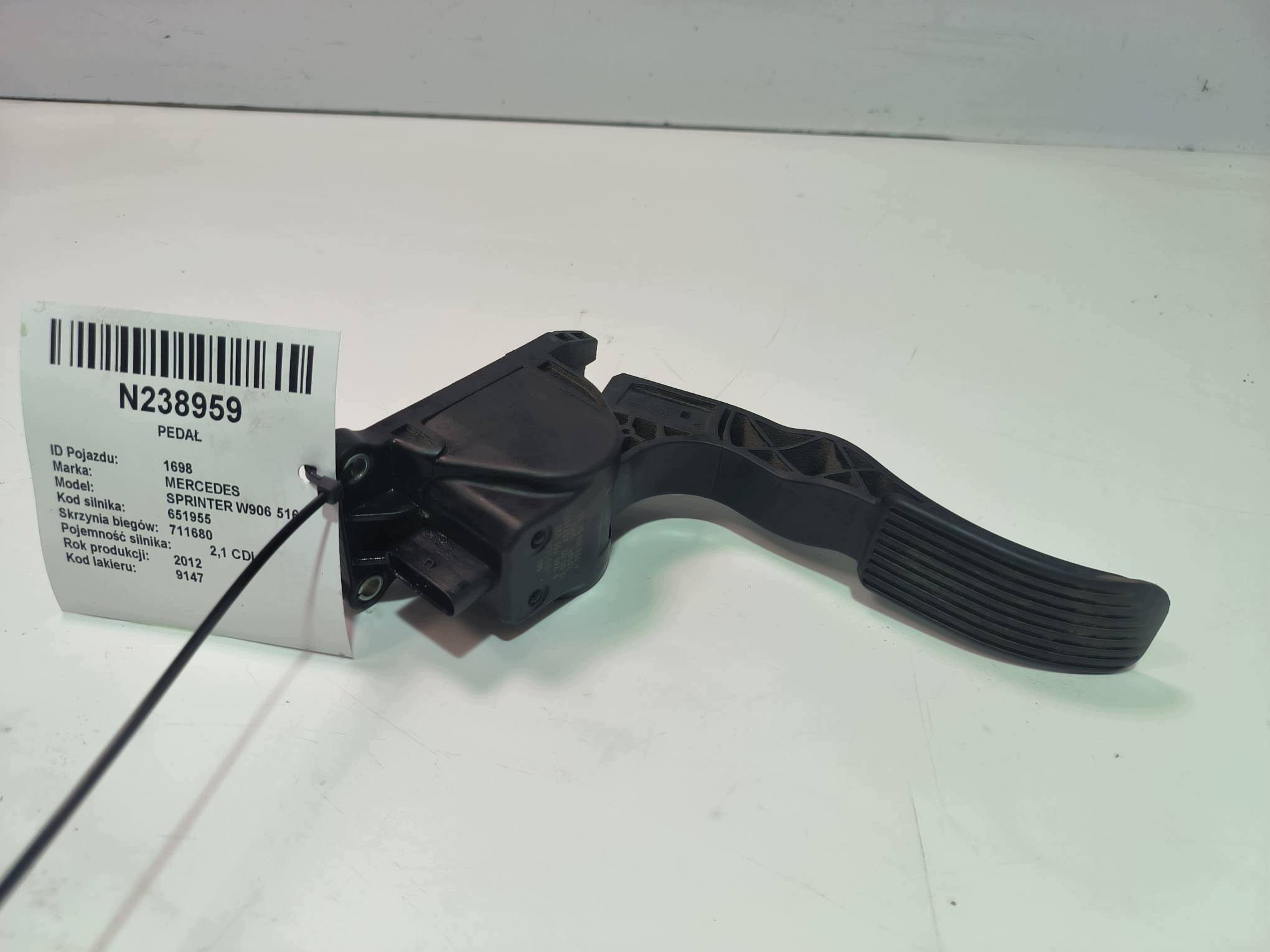 PEDAL A90630004 MERCEDES SPRINTER W906 516