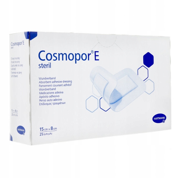 

Cosmopor E Steril 15x8cm 25 sztuk pooperacyjny