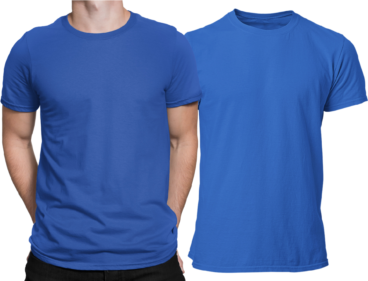 

T-shirt Koszulka męska Bawełna 180g Niebieska XXL