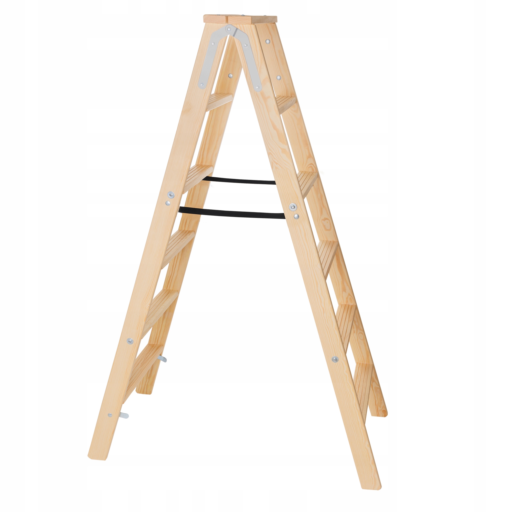 DRABINA MALARSKA DREWNIANA ROZSTAWNA 2x6 STOPNIE SKŁADANA DWUSTRONNA Liczba elementów 1