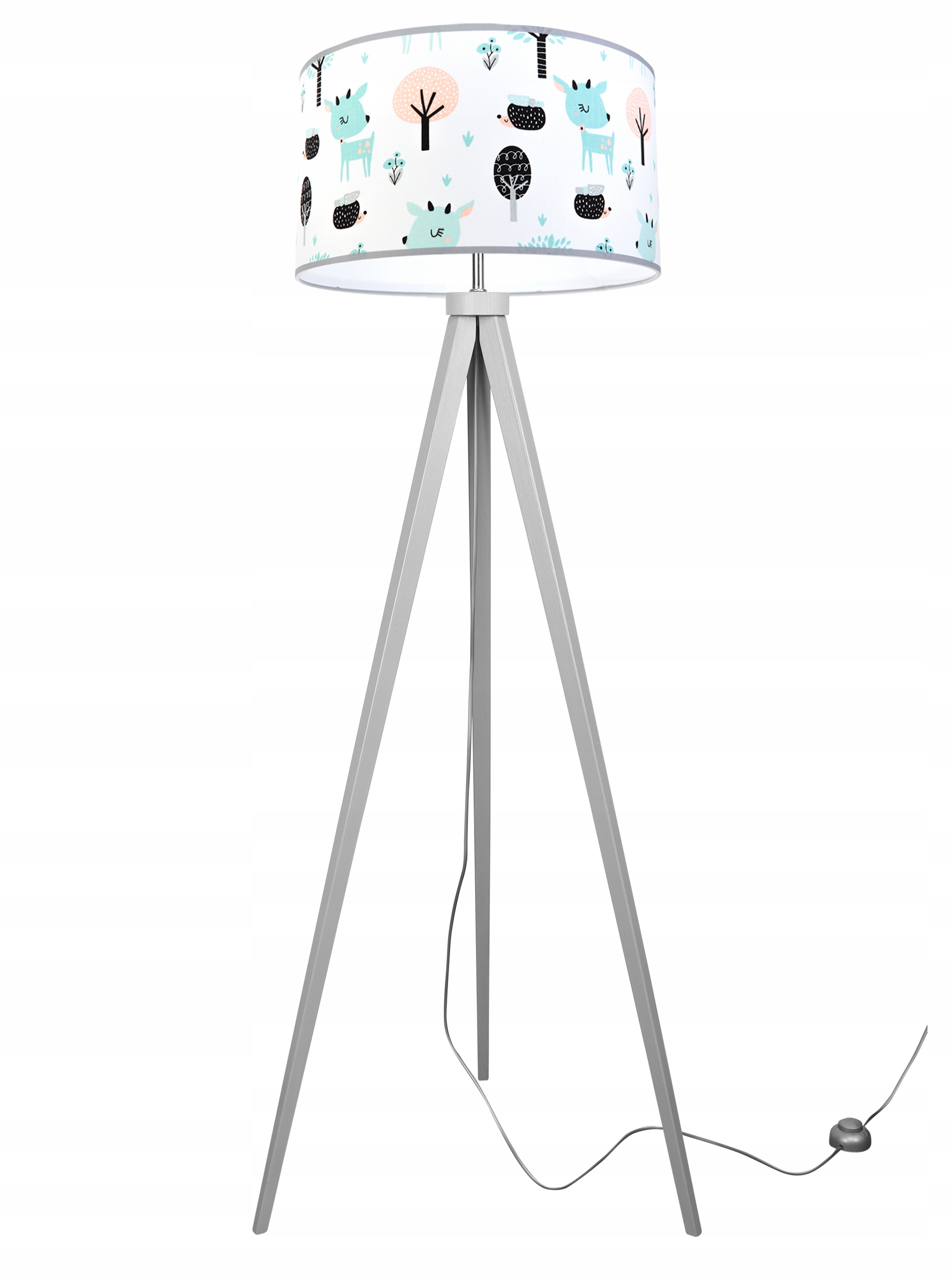 

Lampa Trójnóg Loft Dziecięca Abażur Wzór Led