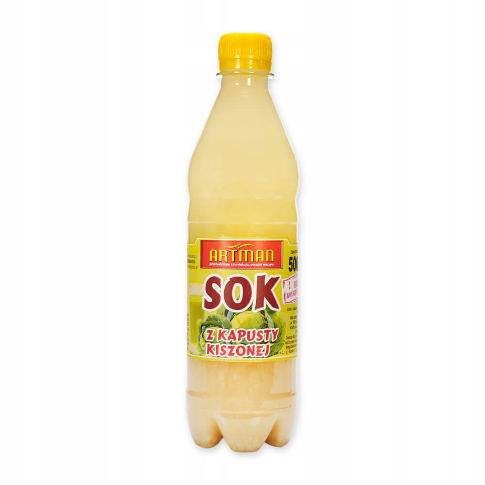 Sok z kapusty kiszonej 100% ZDROWIA 500 ml WITAMINA C KAPUSTA KISZONA