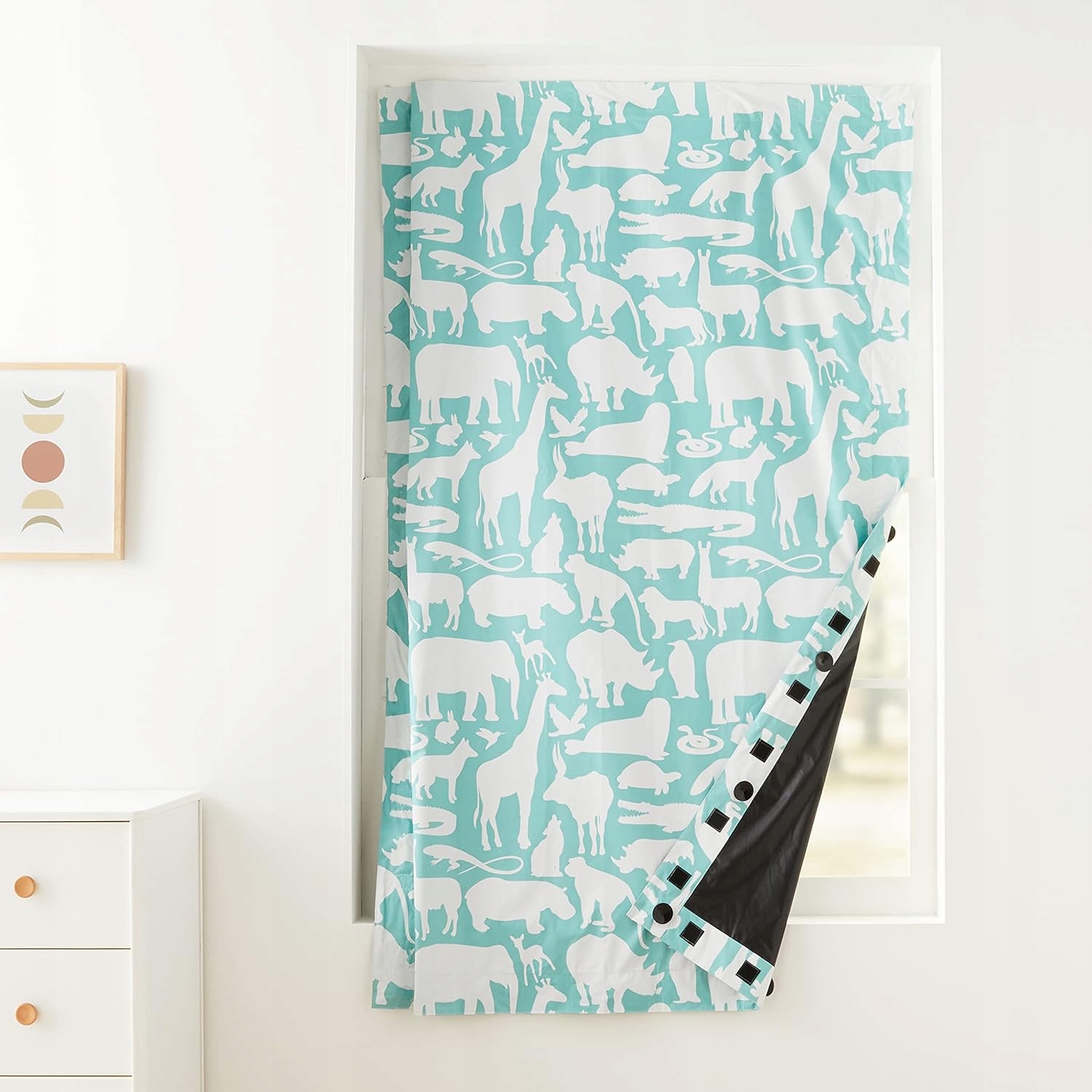 ROLETA ZACIEMNIAJĄCA OKNO PRZENOŚNA 127x198 z przyssawkami i rzepy ZOO Marka inna marka