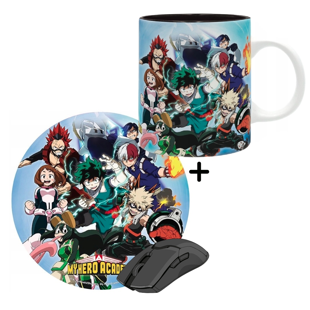 Sada dárek My Hero Academia hrnek podložka myš Akademie hrdinů