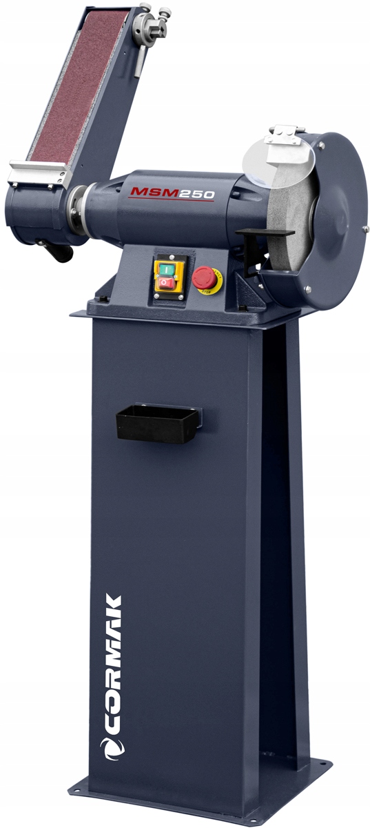 ZESTAW SZLIFIERKA TARCZOWA TAŚMOWA STOŁOWA PRZEMYSŁOWA + ODCIĄG + WĄŻ 3M Model MSM250 + MDC750
