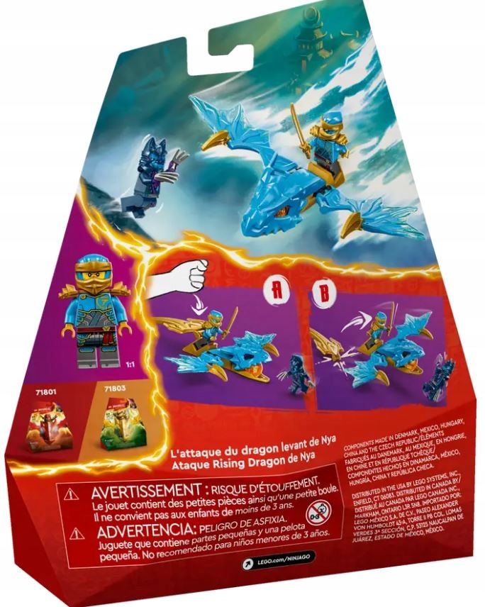 klocki LEGO NINJAGO 71802 Atak powstającego smoka Nyi Marka LEGO