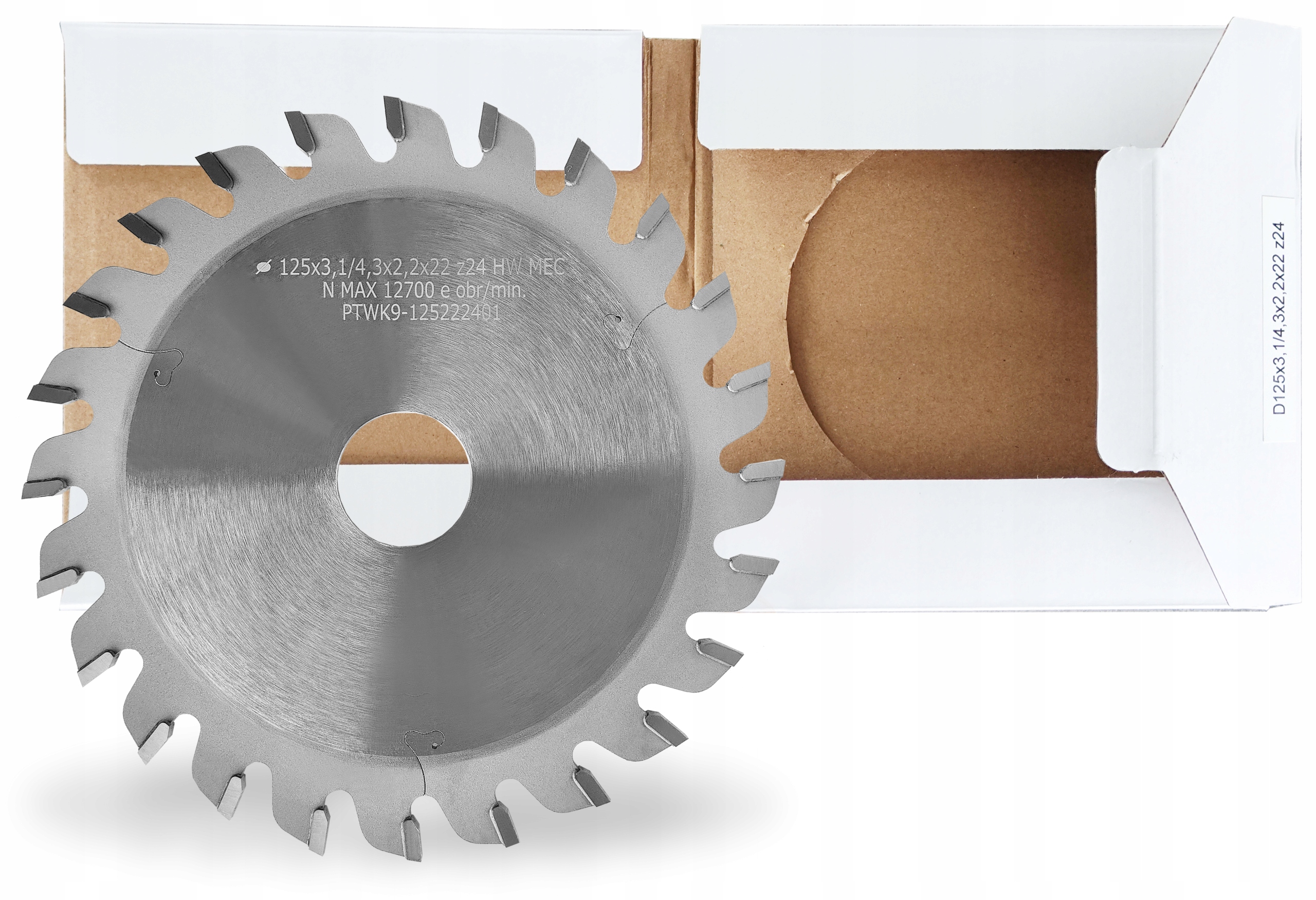 Trapézový Podřezávač 125×4.3/3.1×20 24z Pro Dřevotřískové Desky Mdf, Hdf Laminát