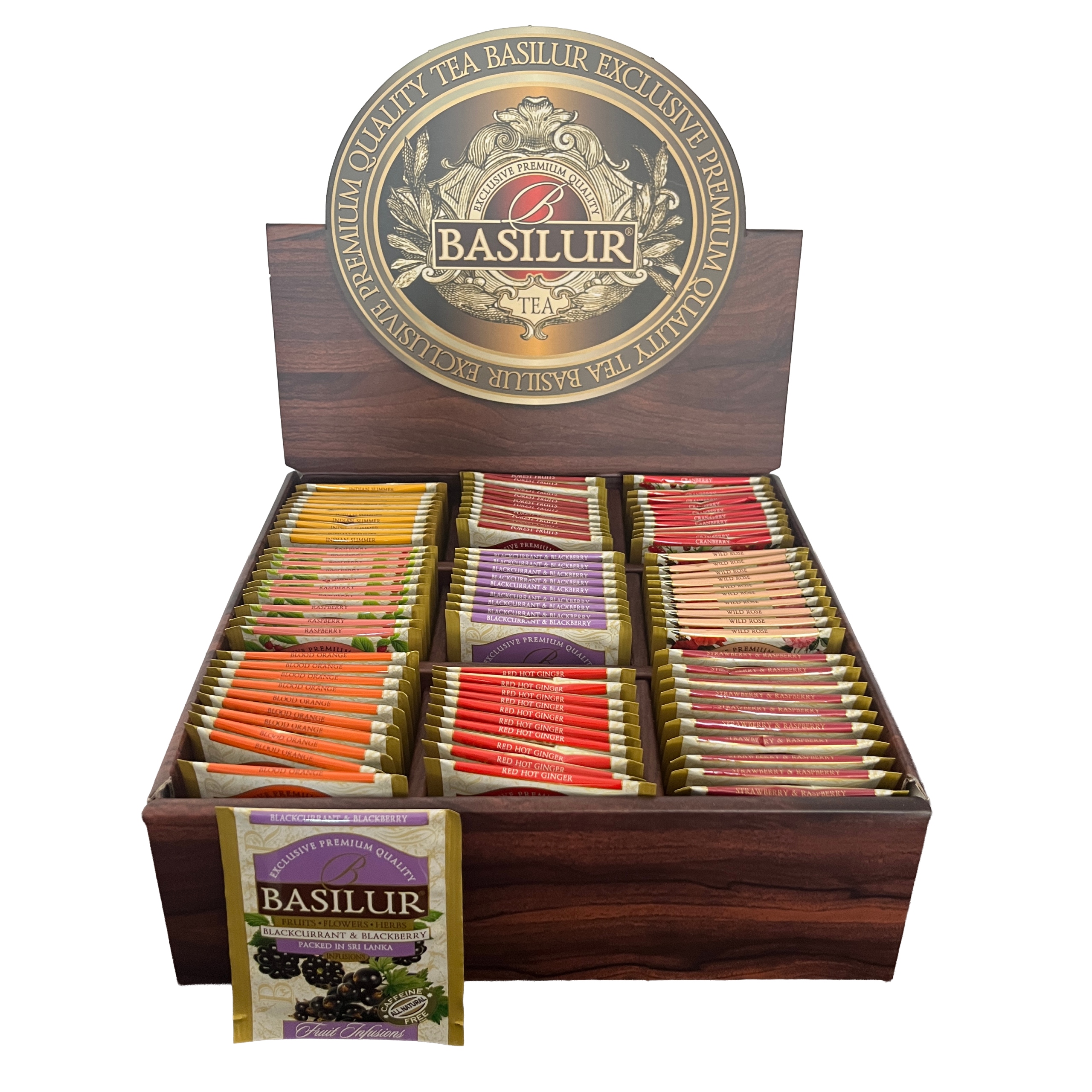Zestaw Herbat 9 Smaków Basilur Ekspozytor Owocowy Zachwyt 90 szt.