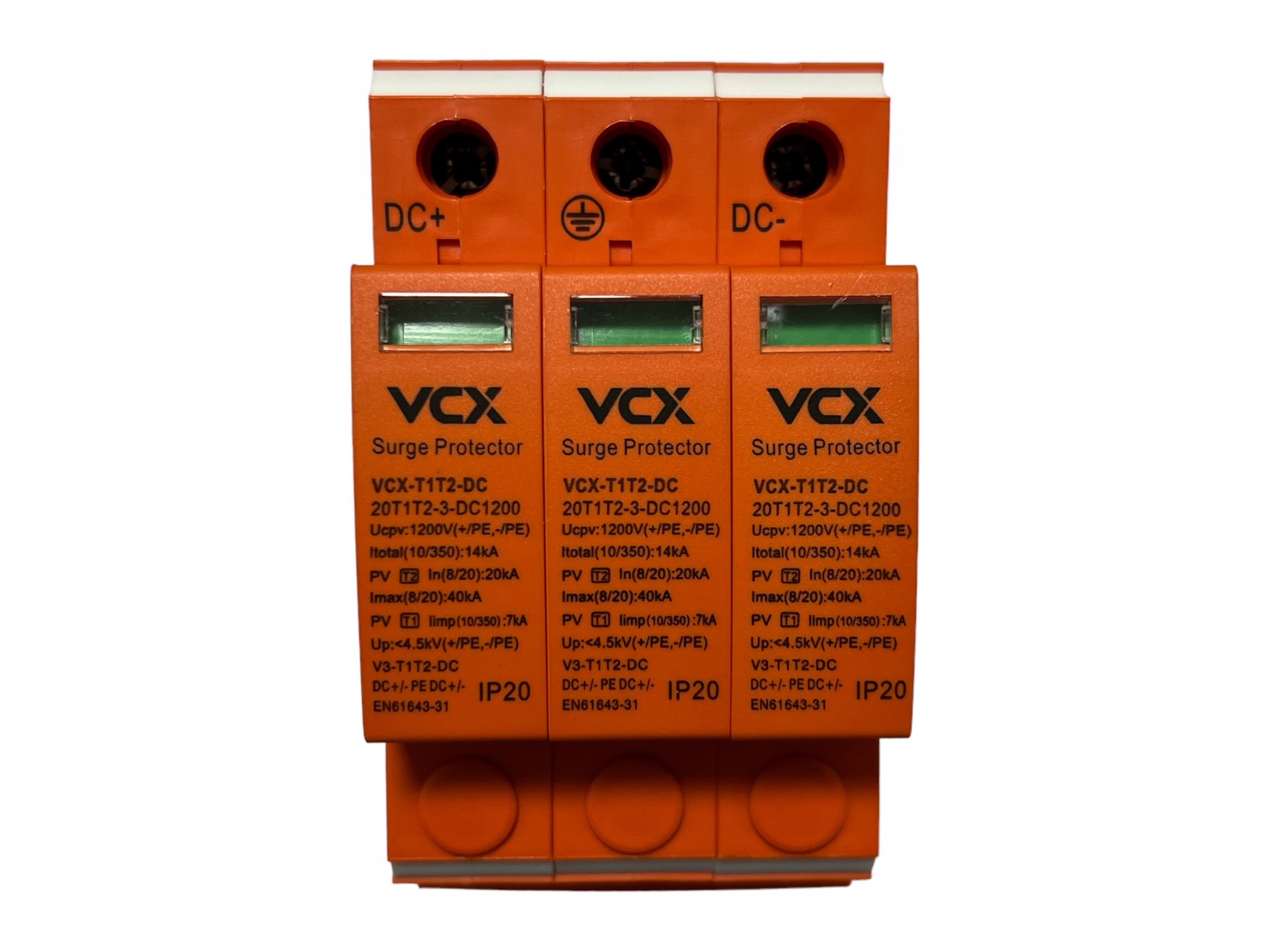 Ogranicznik Przepięć DC VCX T1+T2 3P 1200V B+c 14KA