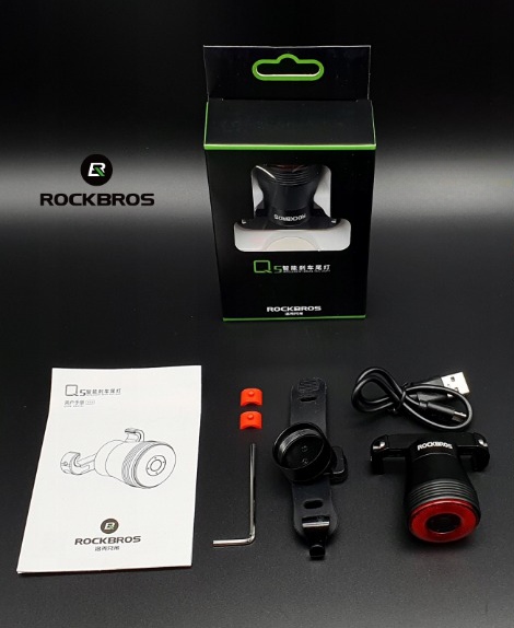 Tylna lampka rowerowa światło LED ROCKBROS Q5 USB Kod producenta TL907Q50