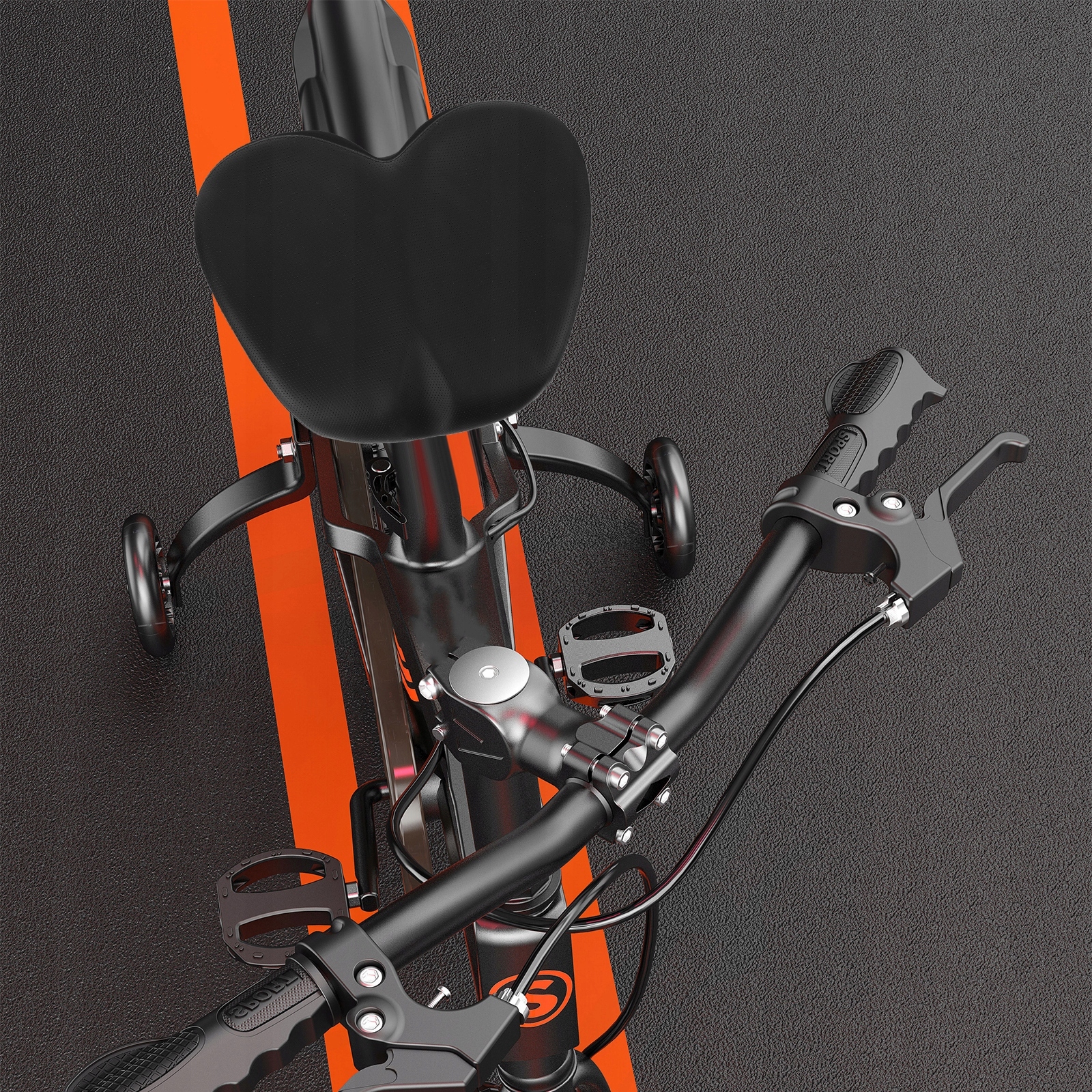 Wygodne siodełko rowerowe bez nosa Model 1232