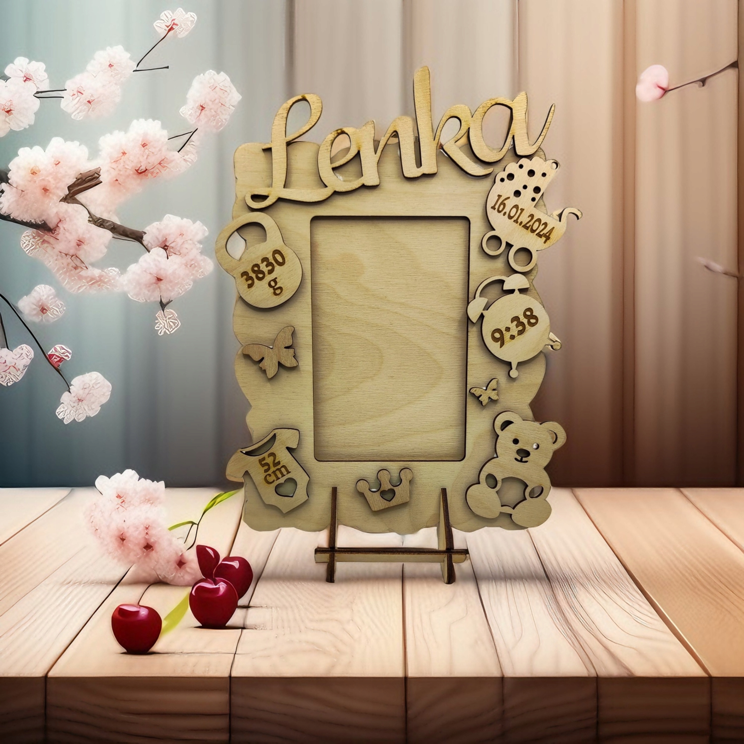 METRYCZKA RAMKA NA ZDJĘCIE PREZENT CHRZEST GRAWER Marka inna