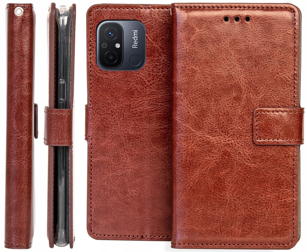 

Etui Portfel Vintage do Xiaomi Redmi 12C 11A