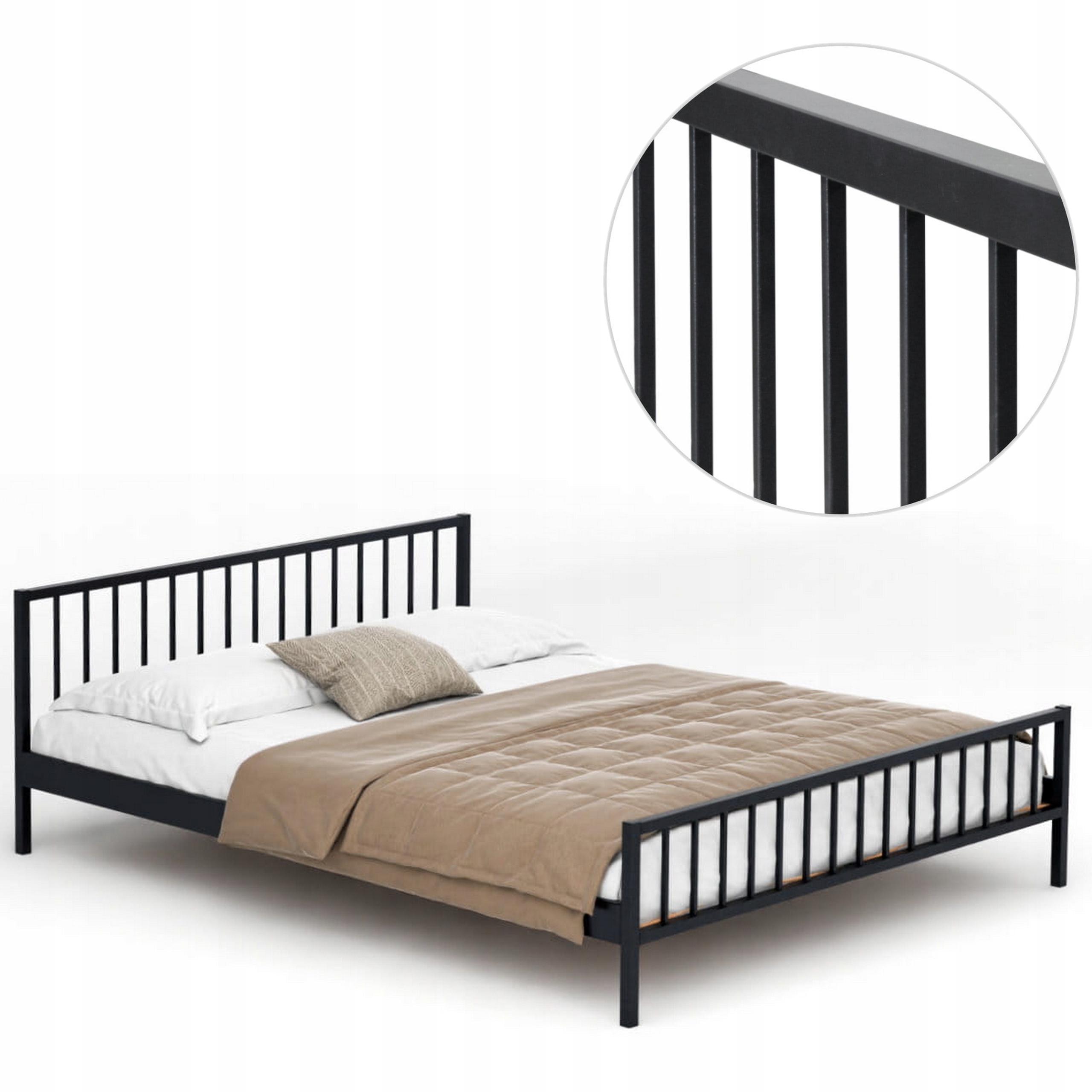 Kovová Postel Loft Rošt 120x200 Vyztužený Polské 180KG pro 2 osoby