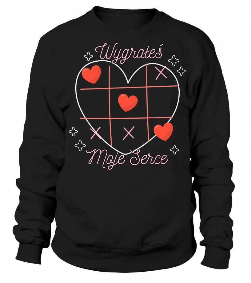 Dámská Mikina You won my heart černá XL Dárek pro přítelkyni