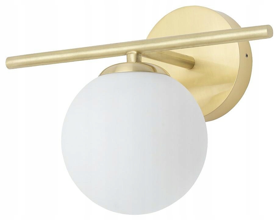 Nástenné svietidlo Aralia Zlatý Biely Sklenený Tienidlo 1xG9 Nástenná lampa do izby domu