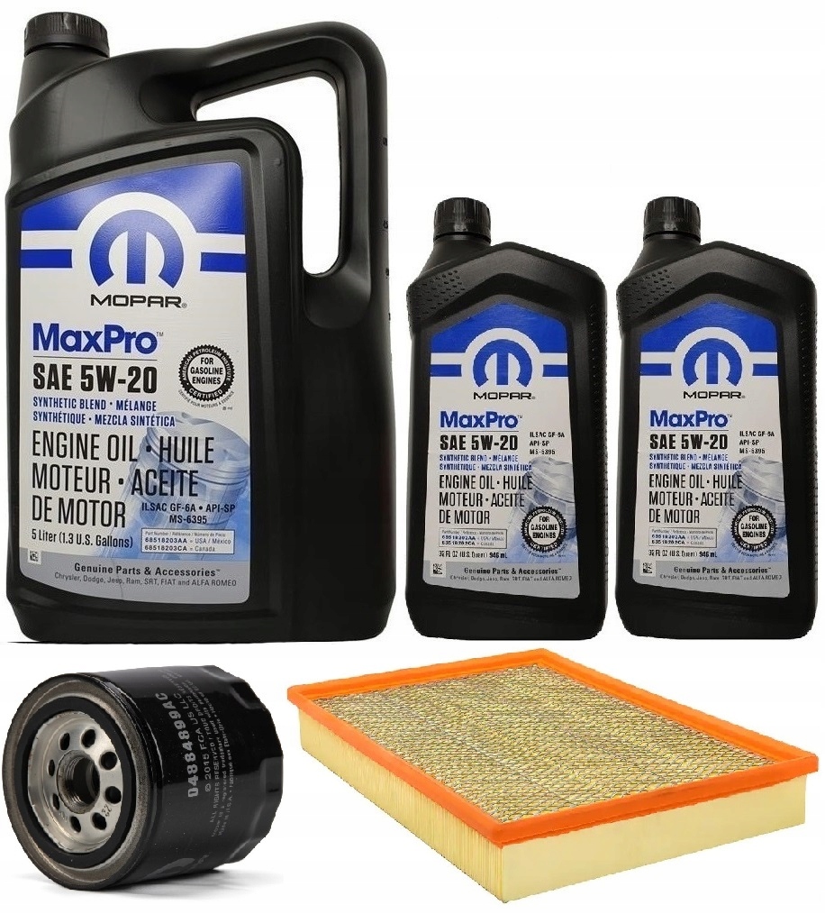 MOPAR 5W20 7L + MO-899 + 68386779AA RAM 5,7 08-10