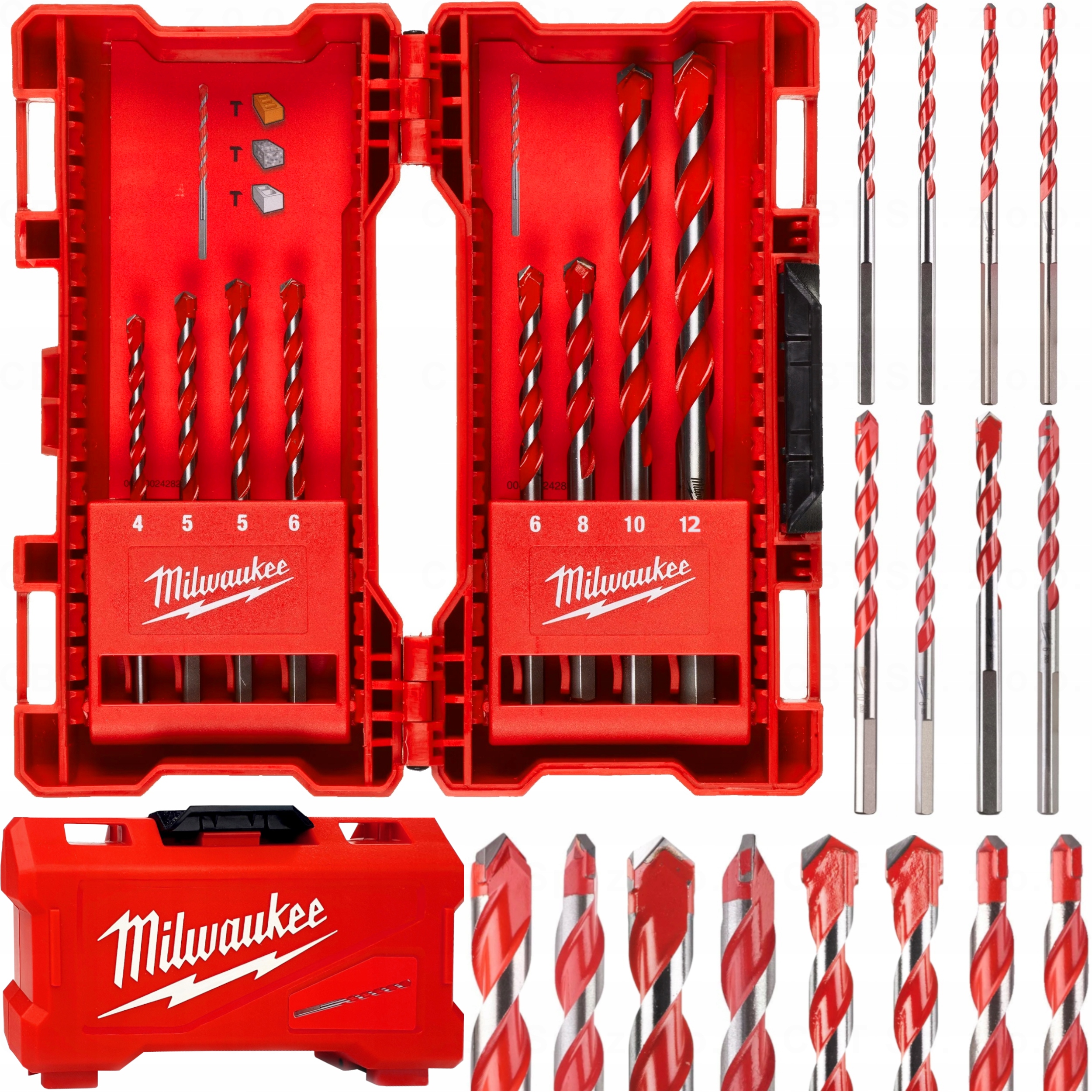 

Wiertła Do Betonu Premium 8 Szt. 4-12MM Milwaukee