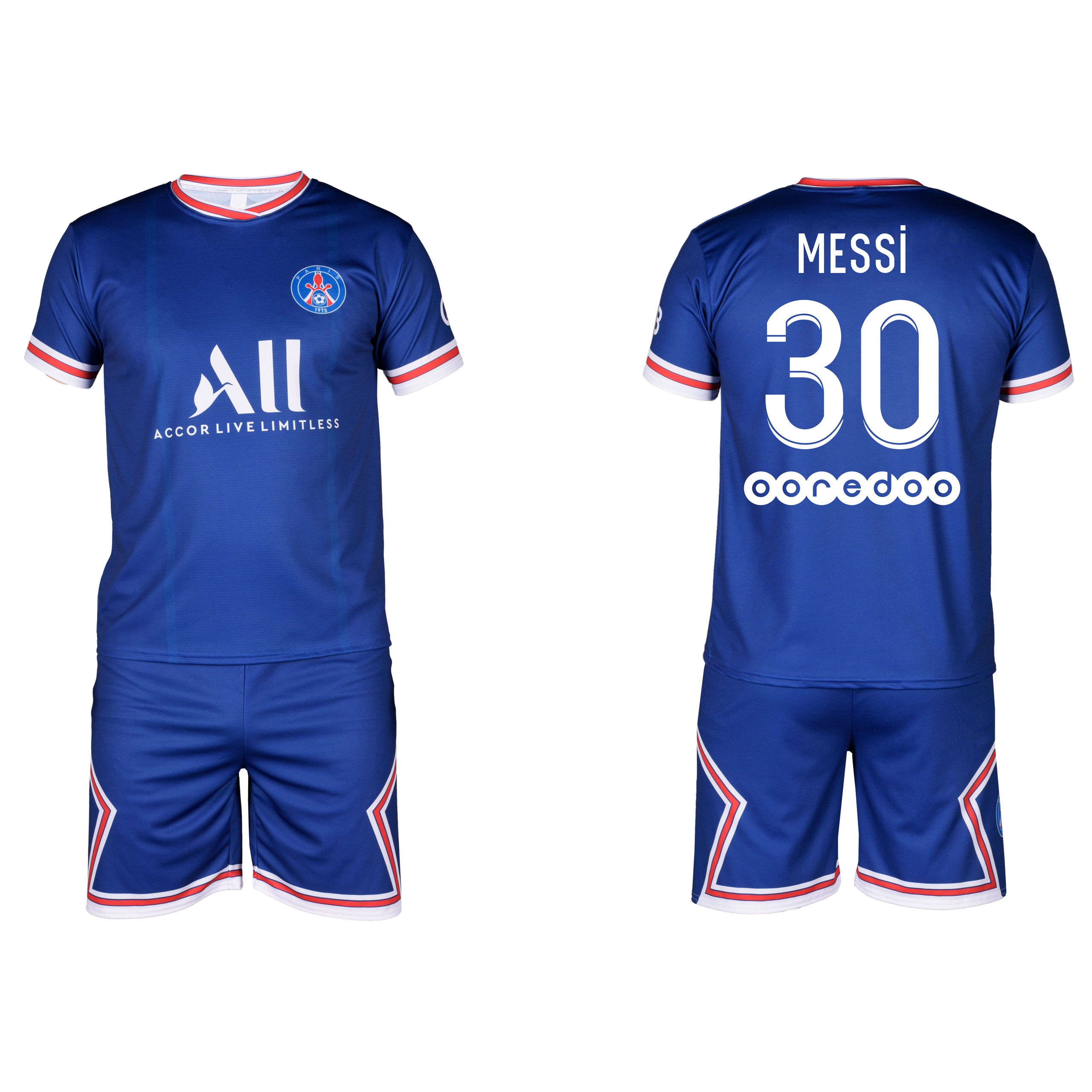 

Strój komplet piłkarski - Messi Psg - 158 cm