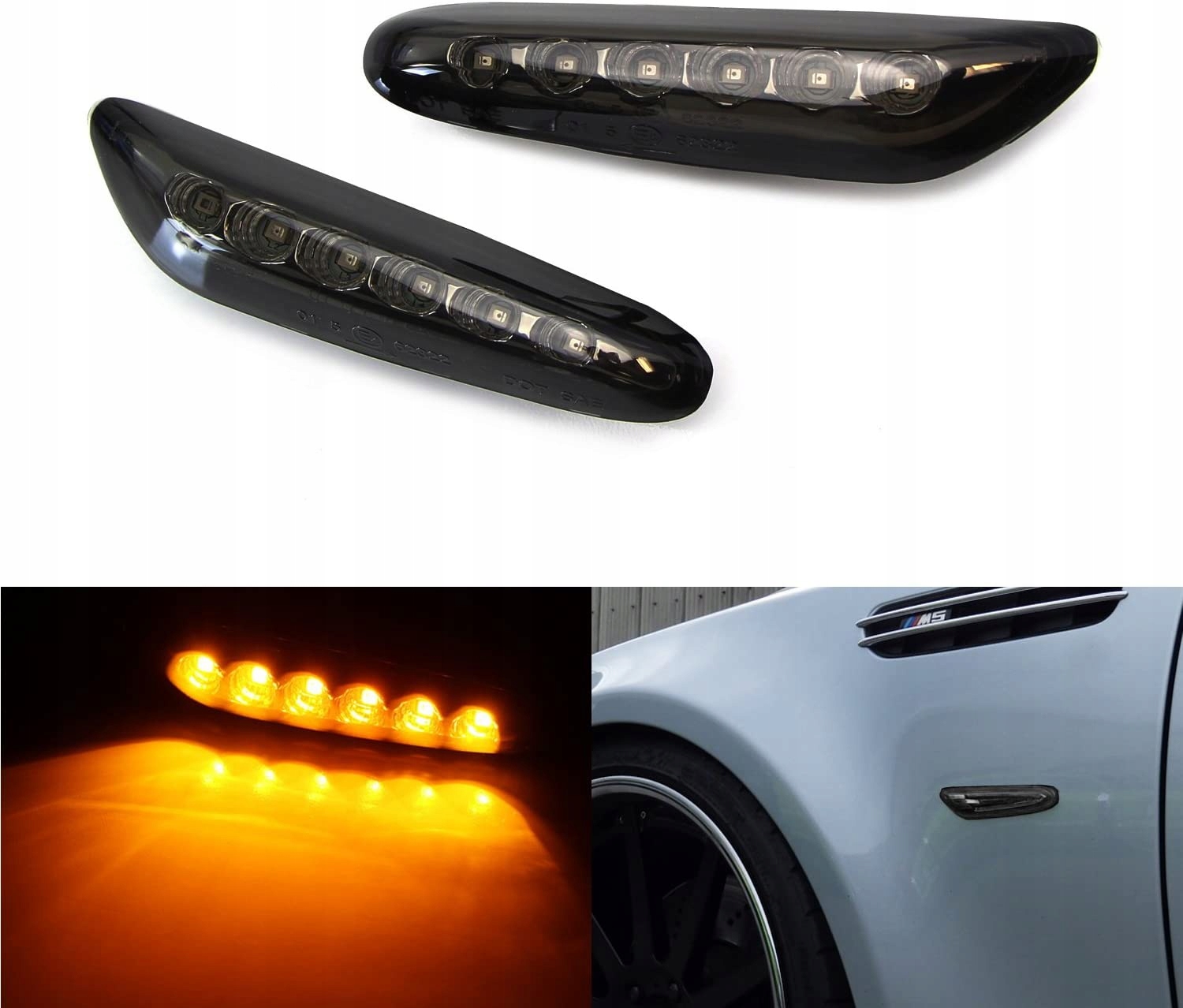 Ledowe Migacze BMW E90 E60 E61 E36 E46 lift