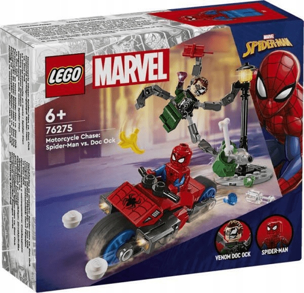 Lego Heroes 76275 Pościg Na Motocyklu: Spiderman Vs Doc Ock