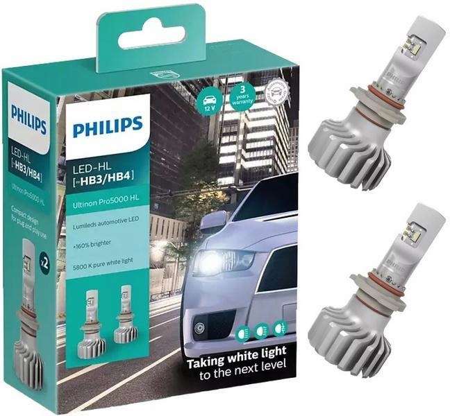PHILIPS ULTINON PRO5000 ŻARÓWKI LED HB3/HB4
